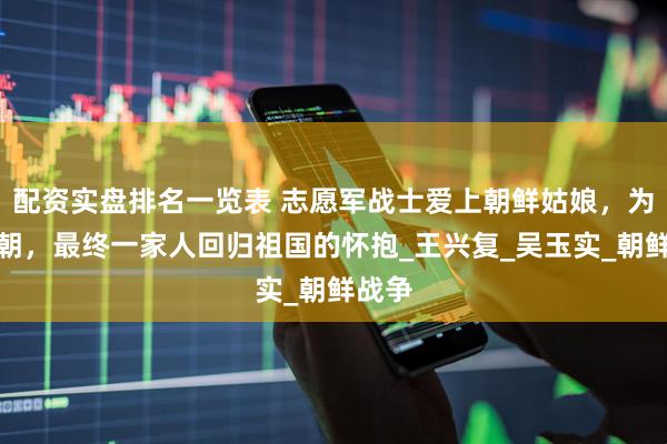 配资实盘排名一览表 志愿军战士爱上朝鲜姑娘，为爱留朝，最终一家人回归祖国的怀抱_王兴复_吴玉实_朝鲜战争