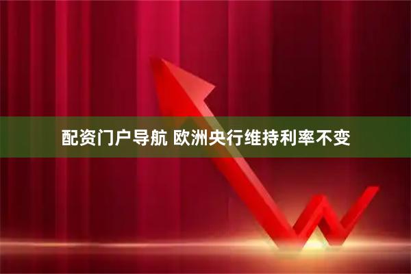 配资门户导航 欧洲央行维持利率不变